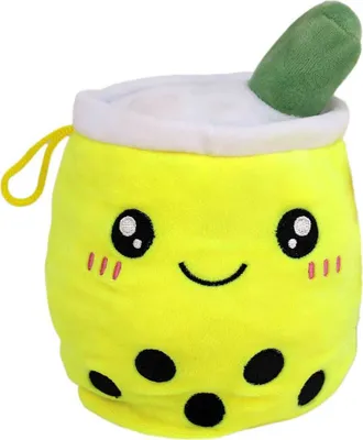Produktbild von Kawaii Bubble Tea Wendeplüsch gelb & grün - ca. 15 cm