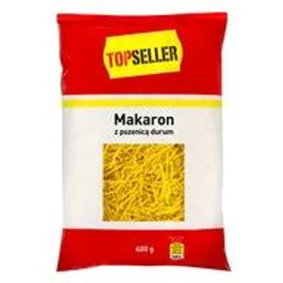 Zdjęcie produktu dla TOPSELLER Makaron Pszenny Nitki z Durum - Bezjajeczny Idealny do Zup 400g