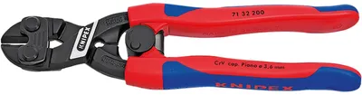 Obrázek produktu pro Knipex CoBolt, Pákové štípací kleště, Chrom Vanadová ocel, Plast, Modrá, Červená, 200 mm, 370 g