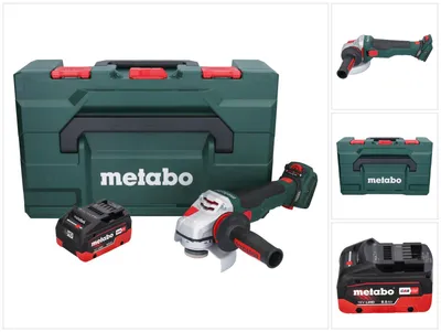 Obrázok produktu pre Metabo WVB 18 LTX BL 15-125 Quick akumulátorová uhlová brúska 18 V 125 mm bez kefiek + 1x akumulátor 8,0 Ah + metaBOX - bez nabíjačky