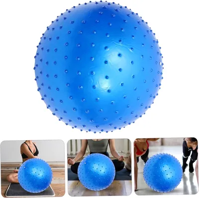 Produktbild von Sensorische Massagebälle für Kinder, Dicker PVC Gymnastikball mit Massagenoppen mit Pumpe Fitnessball Yogaball Sitzball Sportball Pilates Ball 85cm