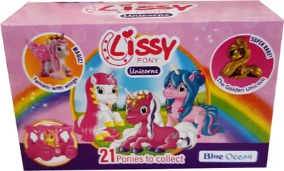 Image de Lissy Pony Unicorn Serie 2 Licorne avec calèche - Figurines à collectionner - 1 pièce
