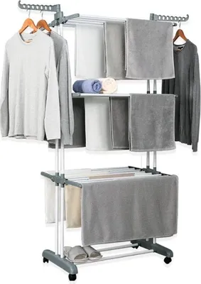 Obrázek produktu pro Herzberg HG-8034GRY: Věšák na stěhování - šedý