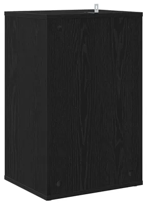 Produktbild von Schallplattenschrank Schwarz Eichen-Optik 38 x 33 x 61 cm