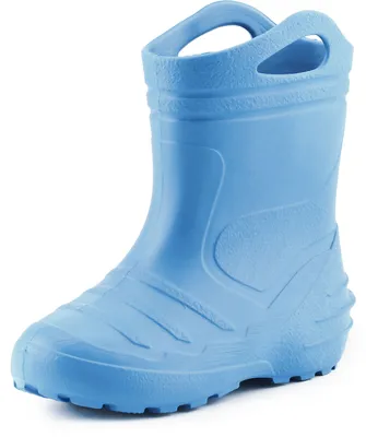 Produktbild von Ladeheid Kinder Mädchen Jungen federleichte Eva Thermo Gummistiefel gefüttert KL051 (Hellblau, 25)