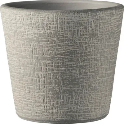 Produktbild von Übertopf Soendgen Piran Keramik Ø 25 cm H 24 cm Grau Textur