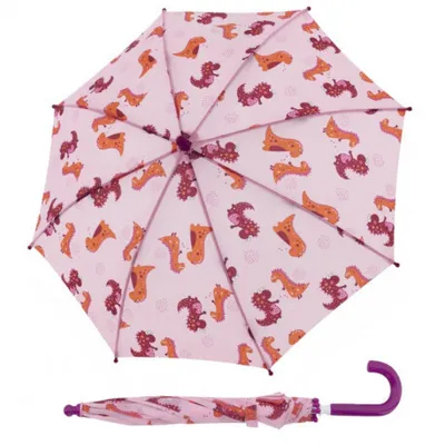 Obrázek produktu pro Doppler Kids Maxi Dino - dětský holový deštník, růžová, geometrický / abstraktní