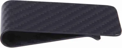 Image de Real Carbon Fiber Money Clip Business Card Credit Card Cash Wallet Polished and Matte for Options