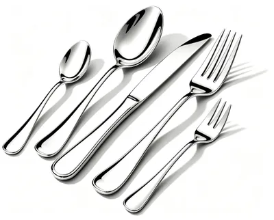 Besteckset 60-teilig, spiegelpoliert, für 12 Personen, Edelstahl