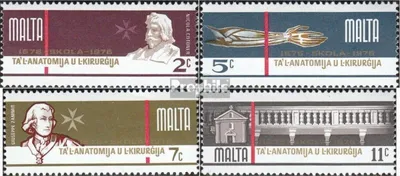Produktbild von Briefmarken Malta 1976 Mi 534-537 (kompl.Ausg.) postfrisch Anatomieschule