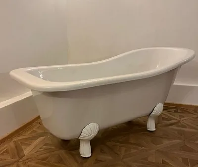 Immagine prodotto di Casa Padrino Vasca da bagno liberty bianca / bianca 170 cm - Vasca da bagno freestanding in stile retrò