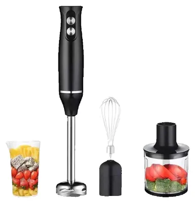 Image de Mixeur plongeant, fonction 4 en 1, 2 vitesses, noir