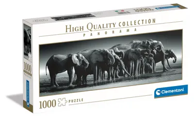 Zdjęcie produktu dla Puzzle 1000 elementów Panorama HQ Herd Of Giants 39836