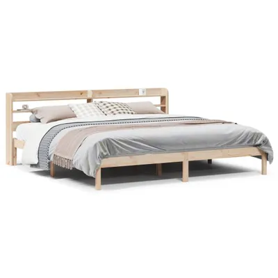 Produktbild von vidaXL Massivholzbett ohne Matratze 180x200 Kiefernholz
