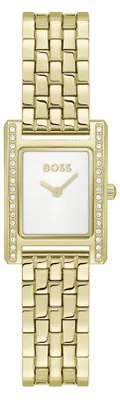Produktbild von BOSS Zwei-Zeiger-Quarzwerk-Uhr für Damen Kollektion Lucy Precious mit Goldfarben
