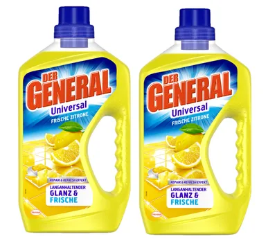 Produktbild von DER GENERAL Frische Zitrone, 2x 750 ml