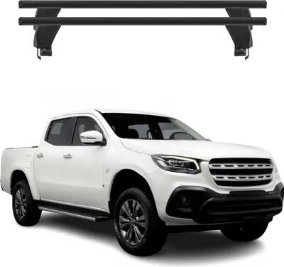 Image de Menabo Barres de toit Transversales pour Mercedes X 2018-2025 Noir ABE 2x