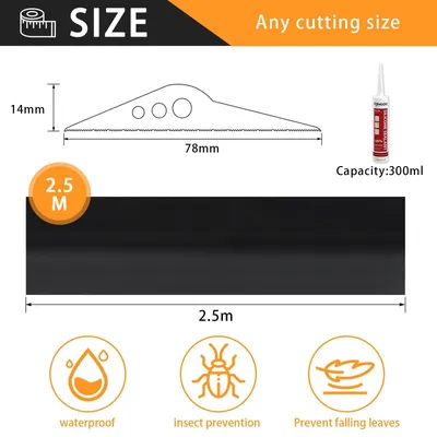 Immagine prodotto di Solidchoice - Guarnizione in gomma EPDM per porte da garage