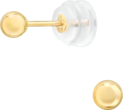 Produktbild von Ohrringe Ohrstecker 585 Gelbgold 14kt mit Kugel 3-4mm Größe - 3 mm