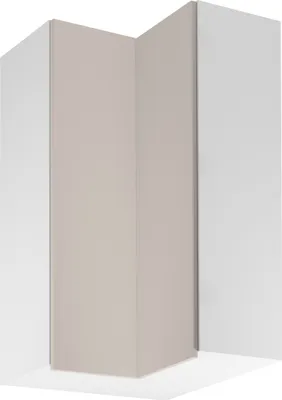 Produktbild von Eckhängeschrank 60x60 cm Küchenschrank Küchenhängeschrank, Sorento G60N2 Weiß/Beige