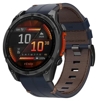 Obrázok produktu pre Omgoods – Kožený náhradný remienok pre hodinky Garmin