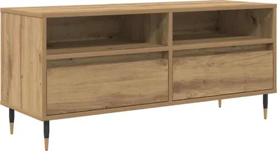 Immagine prodotto di vidaXL Mobile TV con cassetti in rovere Artisan 100 x 34,5 x 44,5 cm