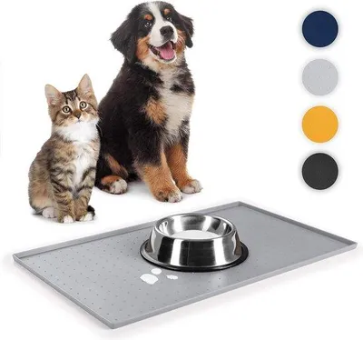 Produktbild von Famanu Antislip Fressmatte für Hunde und Katzen - Silikonmatte in verschiedenen Farben und Größen