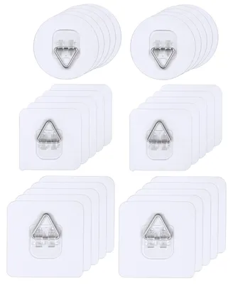 30 selbstklebende Haken, transparent, für Fotos