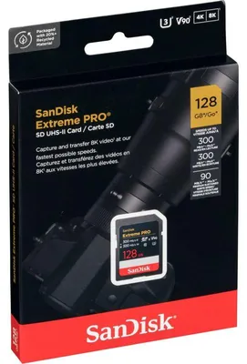 Produktbild von SanDisk ExtremePRO SDXCV90 128GB 300MB UHS-II SDSDXDM-128G-GN4IN