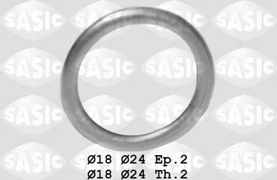 Produktbild von SASIC Dichtring Ölablaßschraube 3130020 2mm Kupfer 18mm 24mm