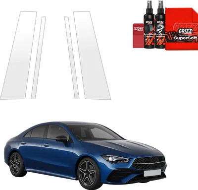 Zdjęcie produktu dla Folia ochronna 4 w 1 Grizz Protector na słupki B i C – Mercedes CLA 200 (2025–2026)