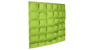 Obrázek produktu pro Wall Grow Bag 36 textilní květináče na zeď zelená, 1 ks