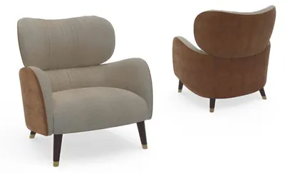 Produktbild von Sessel Grau Wohnzimmer Möbel Design Modern Luxus Einsitzer Fernsehsessel
