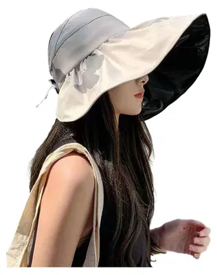 Produktbild von Sonnenhut mit offenem Oberteil, UPF 50+ Sonnenschutz, breite Krempe, Sommerhut für Damen, leicht, faltbar, ideal für Outdoor-Aktivitäten und Reisen.