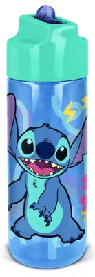 Image de Tataway Ecozen Stitch, bouteille de 540 ml : légère, résistante et sans BPA, avec un design tropical Disney mettant en scène le charmant Stitch, idéale pour s'hydrater avec style