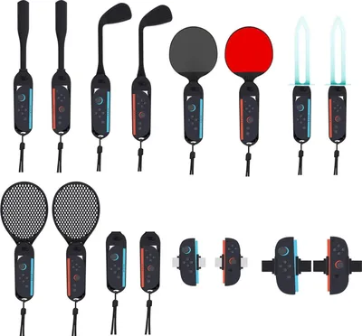 Immagine prodotto di Per Nintendo Switch 2 Kit sportivo di movimento 16 in 1 nero