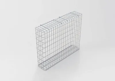 Produktbild von Gabione feuerverzinkt 102 cm x 82 cm x 22 cm, Maschenweite 5 cm x 10 cm, fertig geschweißt