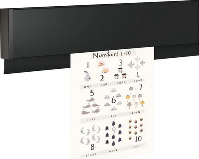 Produktbild von Posterleiste Info Rail schwarz 100 cm