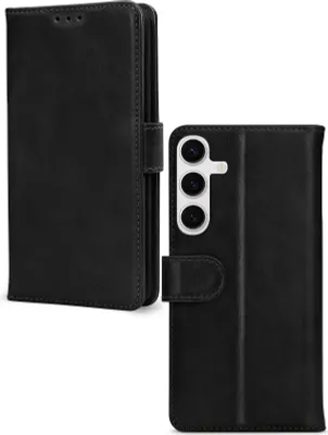 Produktbild von Mobilize Wallet Handyhülle für Samsung Galaxy S26 Hülle Echtes Leder Klapphülle Geldbörse - Schwarz