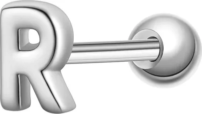Produktbild von Glanzstücke München Piercing Buchstabe R Sterling Silber 50084915