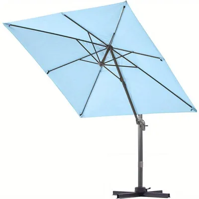 Obrázok produktu pre Slnečníky – Záhradné slnečníky – Štvorcový slnečník 250x250 cm – Otočný o 360° – Ochrana UV50+
