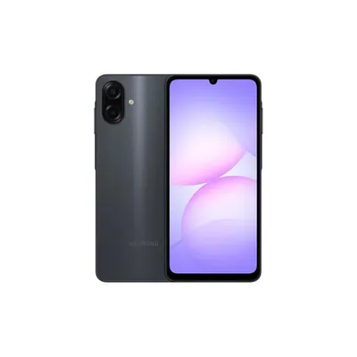 A studio shot of a Samsung Galaxy A07 smartphone, showing both the back and front views.