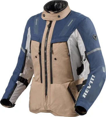 Image de Veste textile imperméable Revit Sand 5 H2O pour femme, bleue/beige, 34