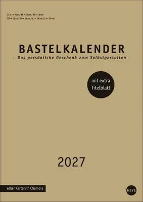 Produktbild von Premium-Bastelkalender gold A4 2027