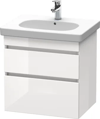 Produktbild von Waschtischunterbau DURASTYLE 453x600x610mm weiß matt/basalt matt weiss matt/basalt matt