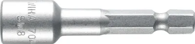 Obrázok produktu pre Wiha 04510, 1 kusov, Šesťhranný, 25,4 / 4 mm (1 / 4"), Chrómovo-vanádová oceľ, Nerezová oceľ, 55 mm
