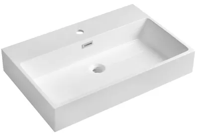Produktbild von AQUATIC Waschtisch, Gussmarmor, 70x46cm, Weiß