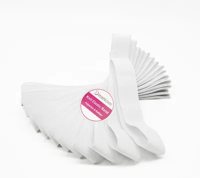 Produktbild von Elastisches Gummiband zum Nähen - Reißfest und flexibel - Textilverarbeitung - Weiß, 25 mm x 5,5 m