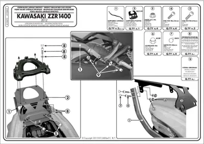 Produktbild von Topcase-Träger GiVi für Monokey® oder Monolock® Koffer für Kawasaki ZZR 1400