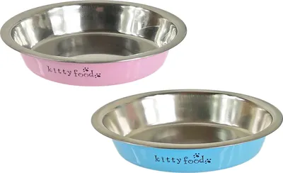 2x Edelstahl Katzennäpfe – Flach & Robust, 170 Ml – Ideal Für Kleine Katzen, Anti-Rutsch, Leicht Zu Reinigen
